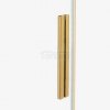 NEW TRENDY Drzwi wnękowe SMART GOLD BRUSHED 2D U 160x200 szkło czyste 8mm Active Shield 2.0 EXK-7522